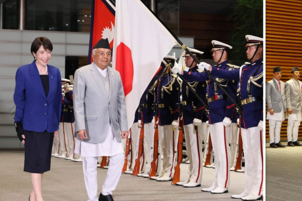 राष्ट्रपति पौडेललाई गार्ड अफ अनर